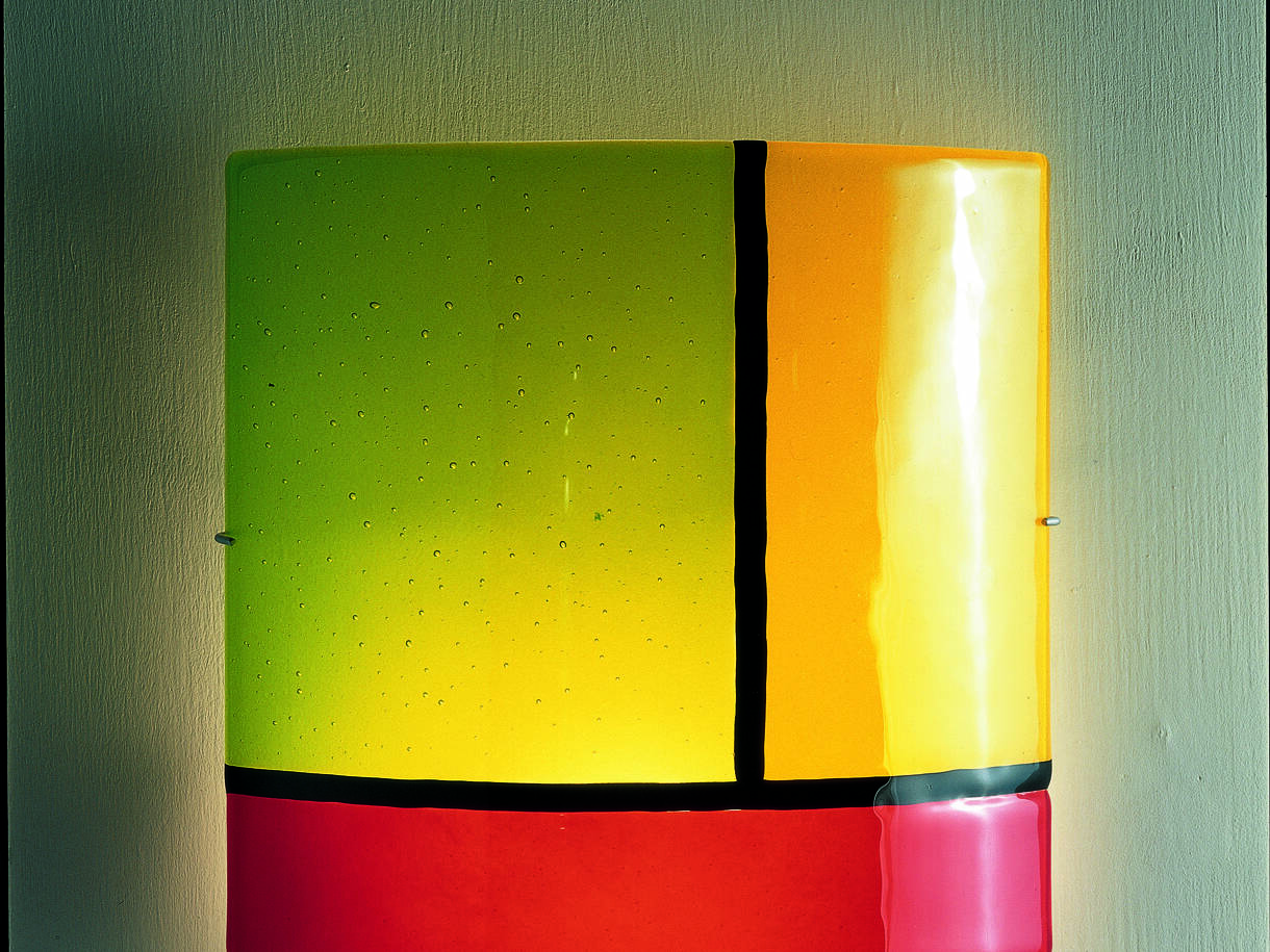Trio - Aplique de pared de colores con luz cálida, iluminación decorativa de diseño original
